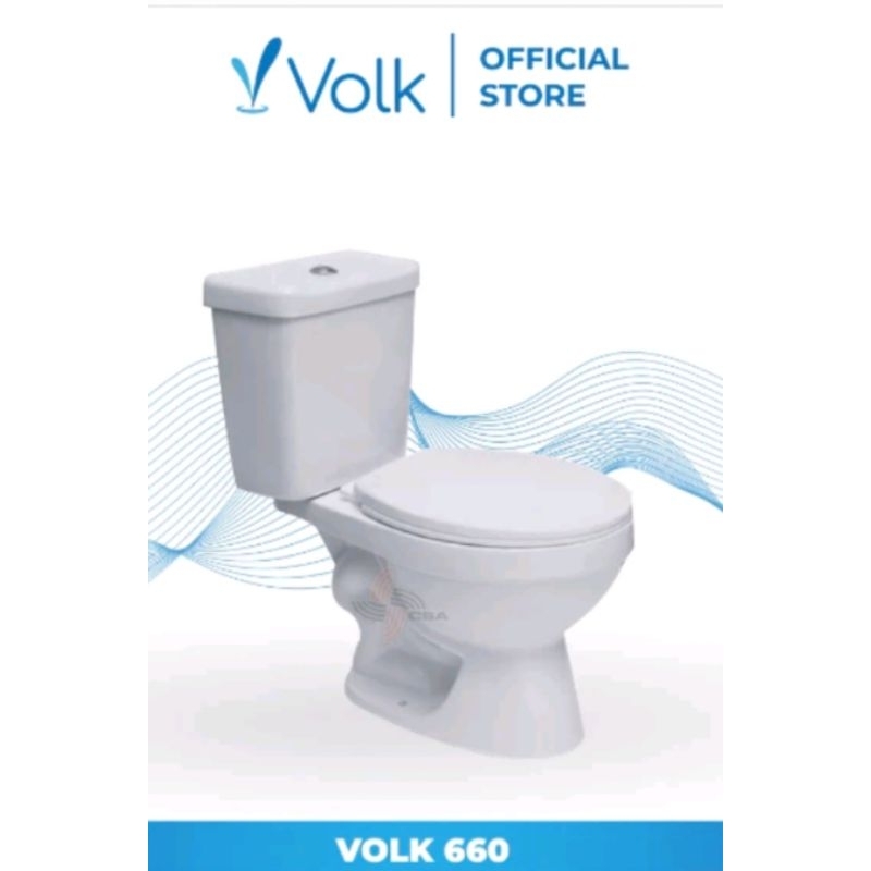 KLOSET DUDUK VOLK 660 WHITE AS 25